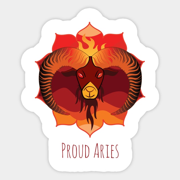 Proud Aries Sticker by emma17